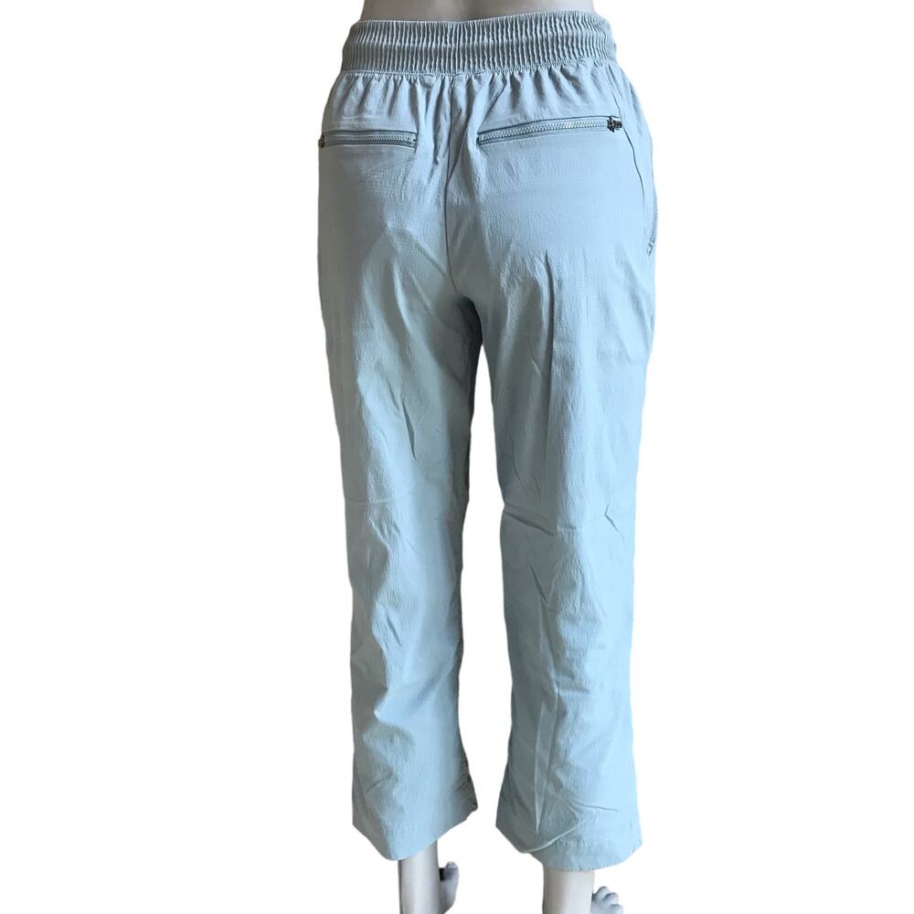Athleta Trekkie Straight Crop Sea Foam Green Pull On Hiking Pants Women’s Size 4 - Picture 2 of 7